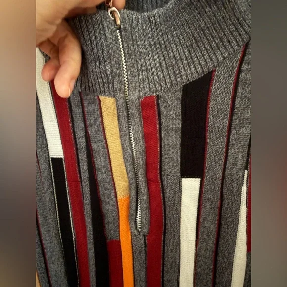 Stacy Adams Vintage Men’s Look Knit HALF Zip Pullover Sweater, Sz XL - Picture 4 of 15